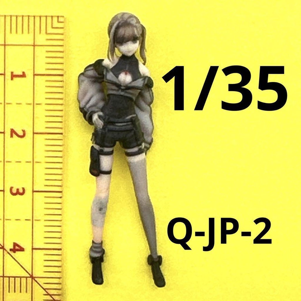 1/35 Q-JP-2 フィギュア　リアルフィギュア　美少女フィギュア　Vチャット　３D　完成品　ミニチュアイメージ　プラモデルに　ジオラマに