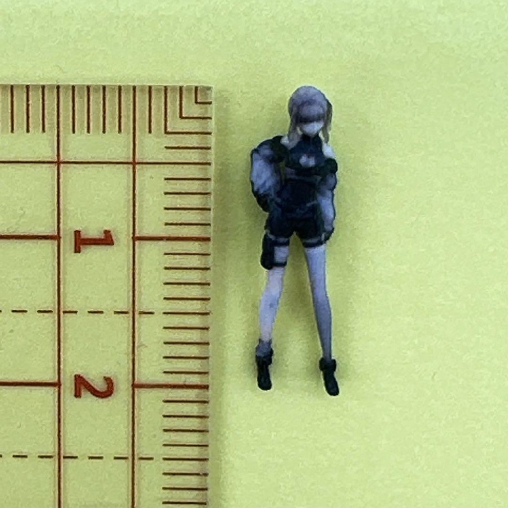 HOゲージ 1/80 Q-JP-2 フィギュア リアルフィギュア 完成品 鉄道模型 ジオラマ レイアウト Vチャット 美少女フィギュア ミニチュアイメージ 3D