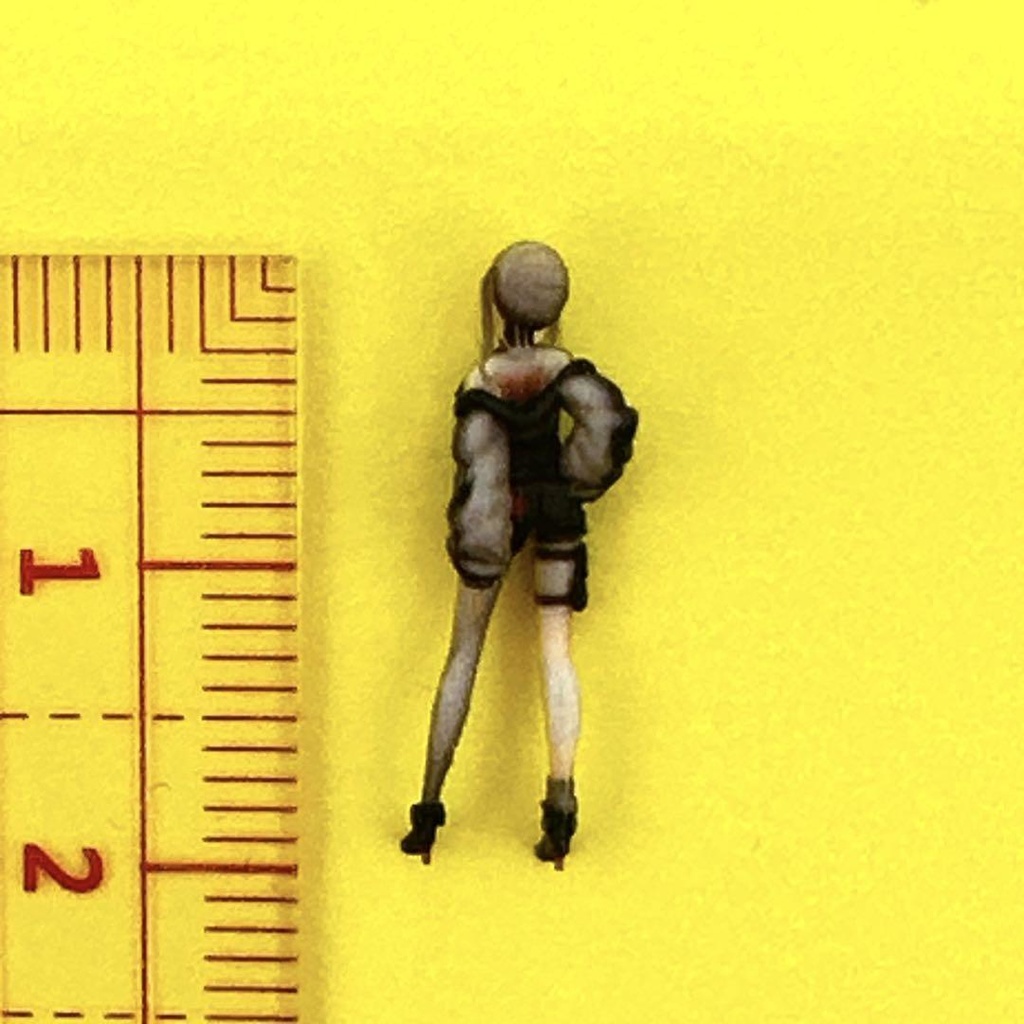 HOゲージ 1/80 Q-JP-2 フィギュア リアルフィギュア 完成品 鉄道模型 ジオラマ レイアウト Vチャット 美少女フィギュア ミニチュアイメージ 3D