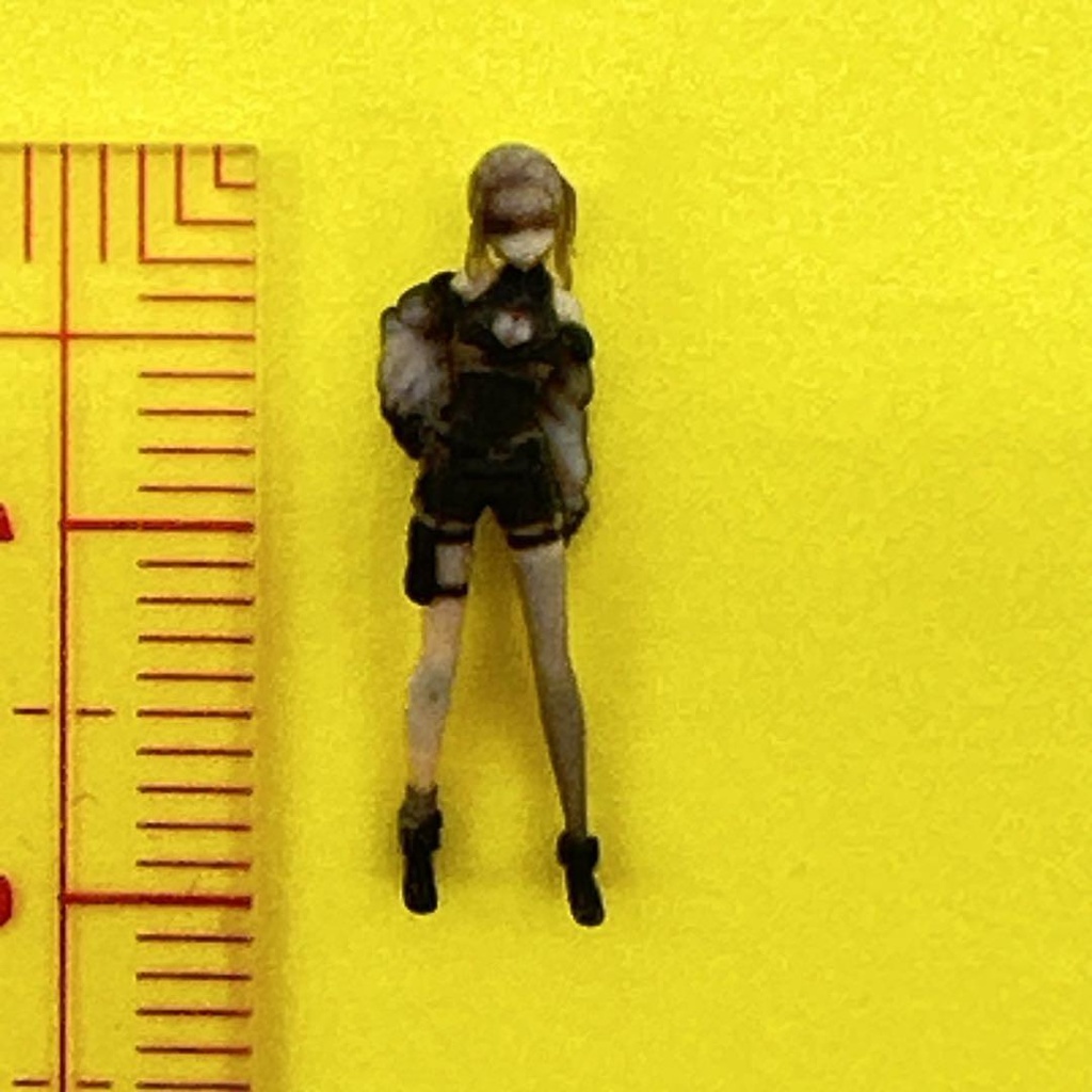 HOゲージ 1/80 Q-JP-2 フィギュア リアルフィギュア 完成品 鉄道模型 ジオラマ レイアウト Vチャット 美少女フィギュア ミニチュアイメージ 3D