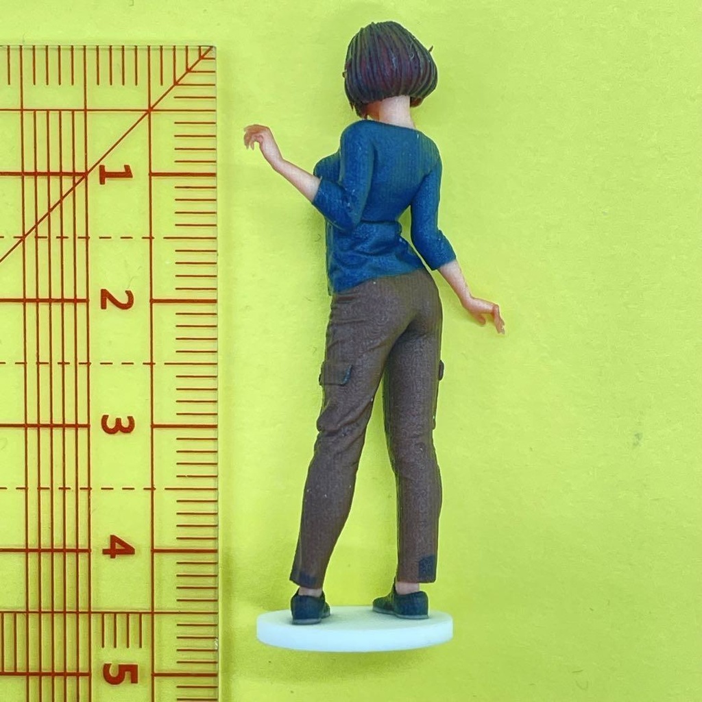 1/35 Mai 台付き フィギュア リアルフィギュア 完成品 ミニチュア ジオラマ ミニカーに 3D人物