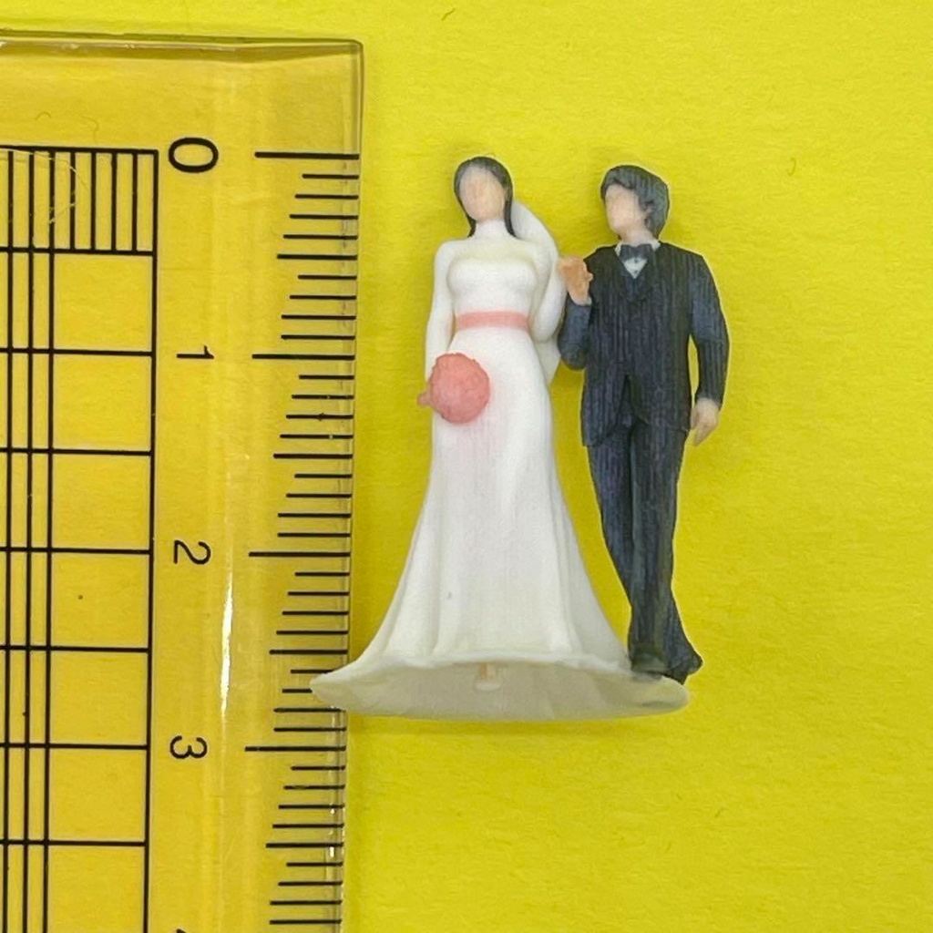 PH-008 1/64 ウエディング フィギュア 結婚式 ウエディングドレス ジオラマ ミニカーに ミニチュア ミニチュアイメージ 3D人物