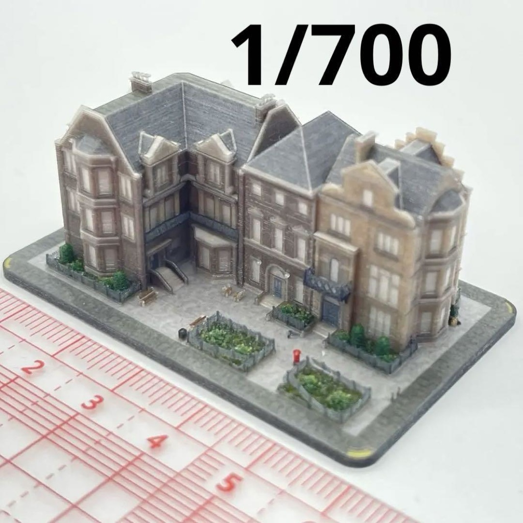 1/700 KT-001 豪邸 建物 お城 ジオラマ 住宅模型 建築模型 ミニチュア ドールハウス ミニチュアイメージ 3D