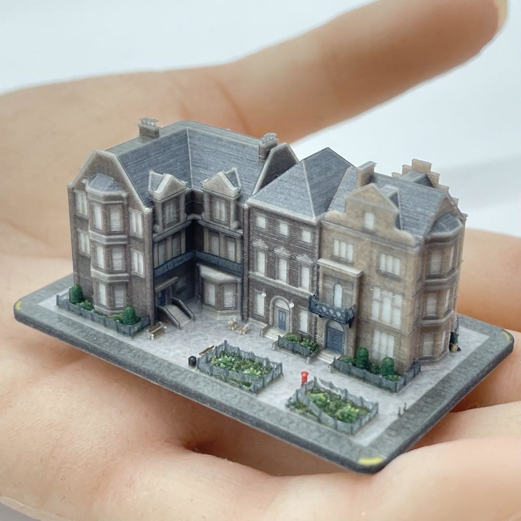 1/700 KT-001 豪邸 建物 お城 ジオラマ 住宅模型 建築模型 ミニチュア ドールハウス ミニチュアイメージ 3D