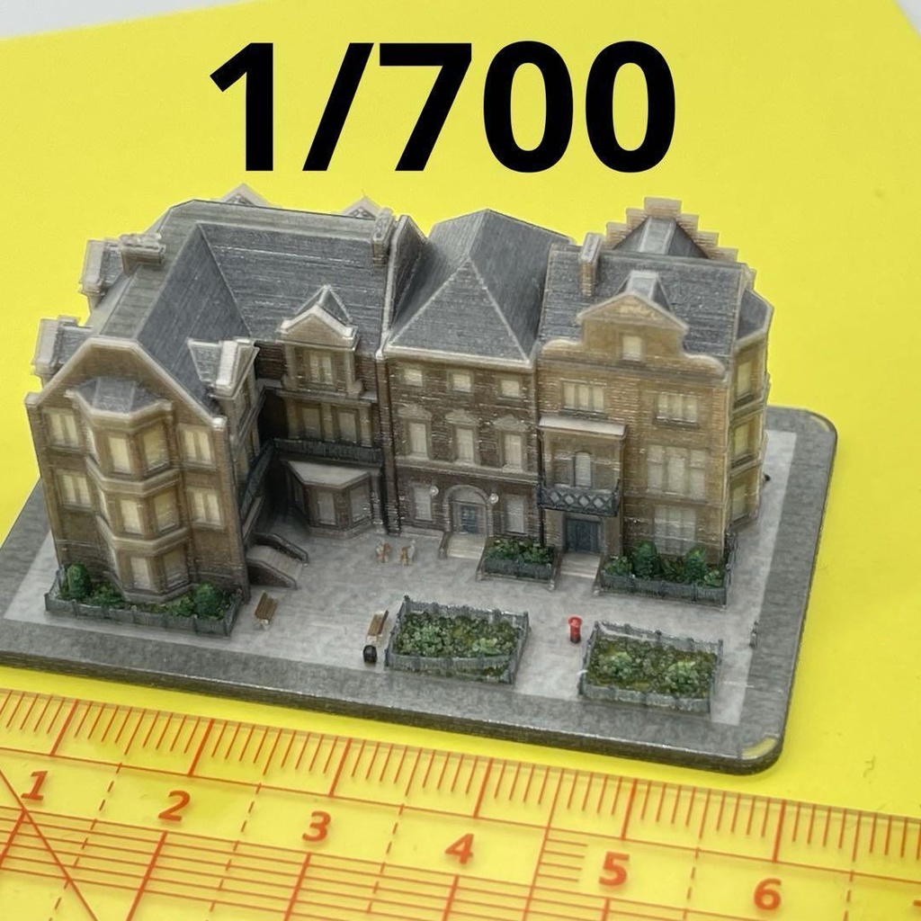 1/700 KT-001 豪邸　建物　お城　ジオラマ　住宅模型　建築模型　ミニチュア　ドールハウス　ミニチュアイメージ　３D
