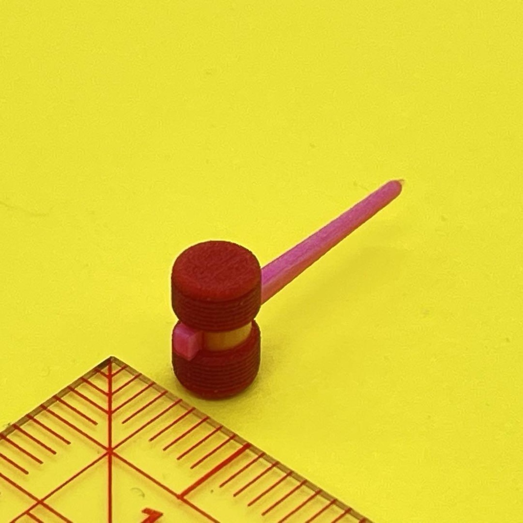 1/18 ピコピコハンマー ミニチュア 3D ドールハウスに フィギュアに ミニチュアイメージ