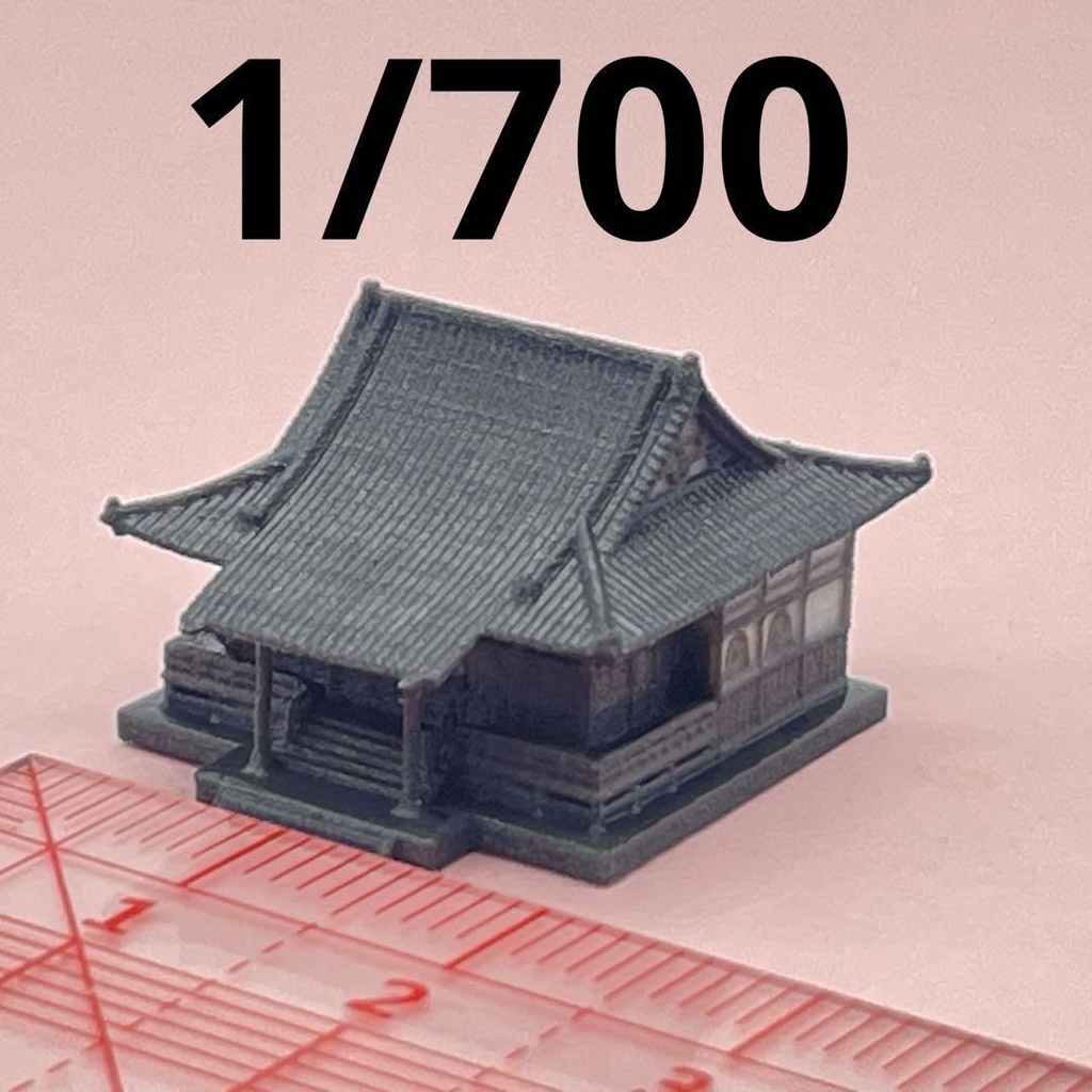 1/700 神社　寺　ミニチュア　ジオラマ　フィギュア　住宅模型　建築模型　３D