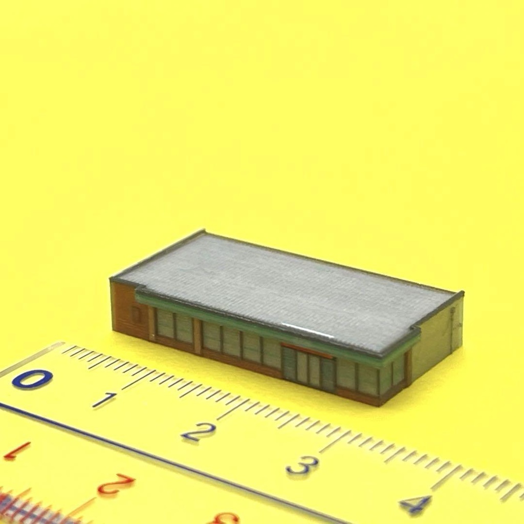 1/700 コンビニ ミニチュア 建物 ストラクチャー 3D ジオラマ 住宅模型 ミニカーに ミニチュアイメージ