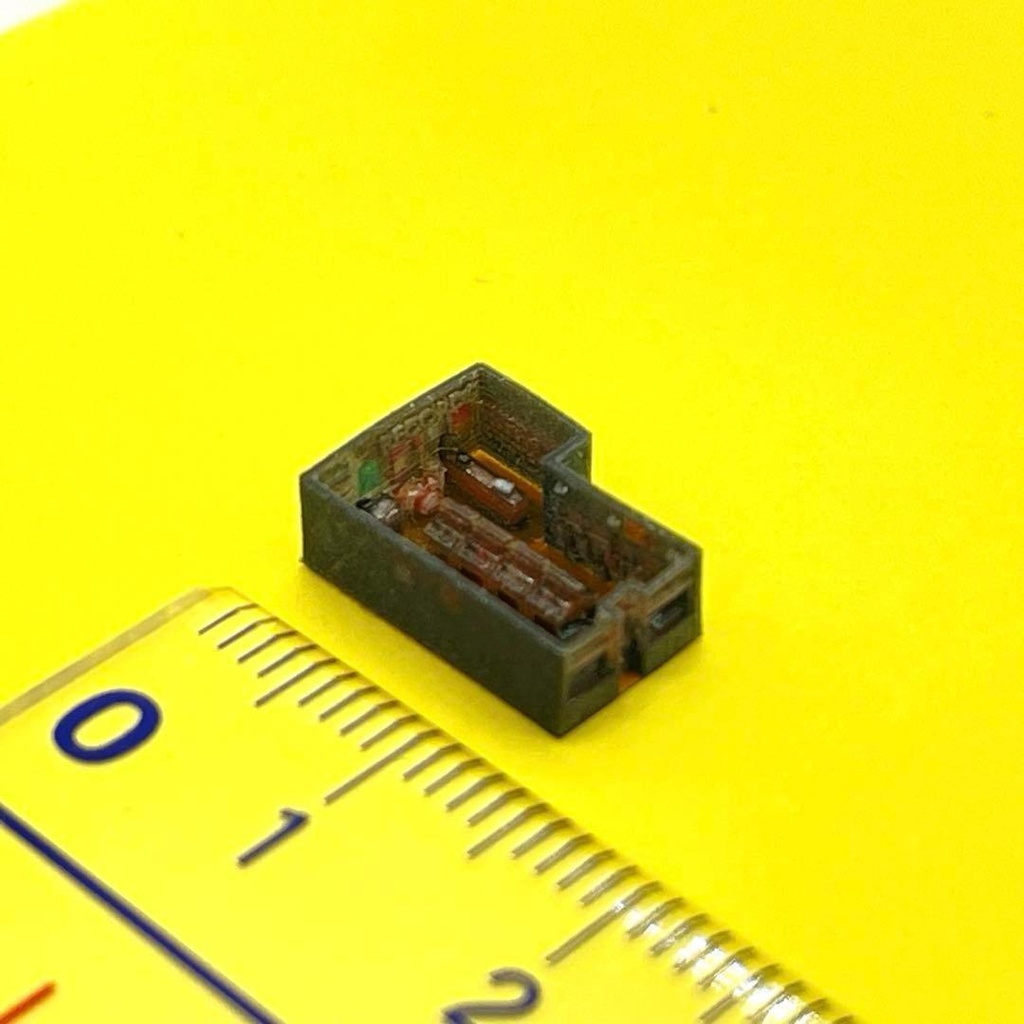 1/700 レコードショップ ミニチュア 建物 ストラクチャー 住宅模型 ジオラマ ミニチュアイメージ 3D