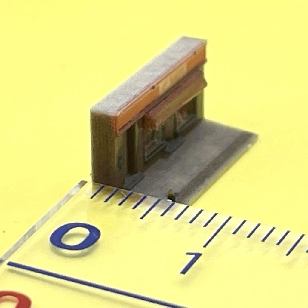 1/700 パン屋 建物 ミニチュア ジオラマ 3D 住宅模型 ミニチュアイメージ