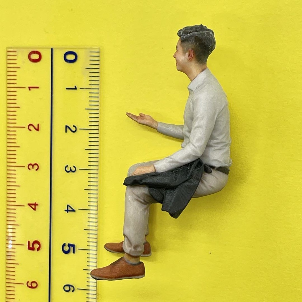 1/24 NU-0111 男性 フィギュア リアルフィギュア ミニチュアイメージ ミニカーに ドールハウスに