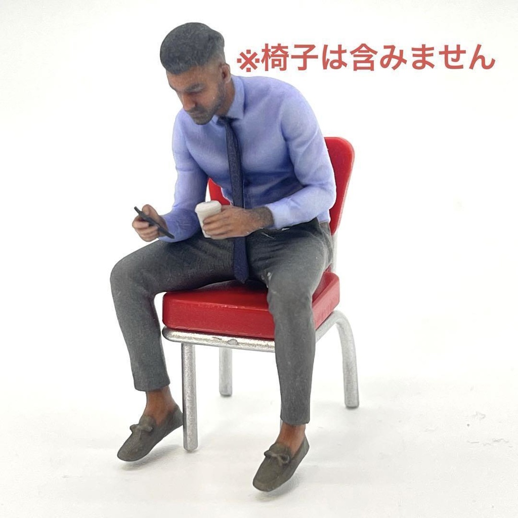 1/24 NU-1234 男性 フィギュア リアルフィギュア ミニチュアイメージ ミニカーに ドールハウスに 3Dフィギュア ミニチュア