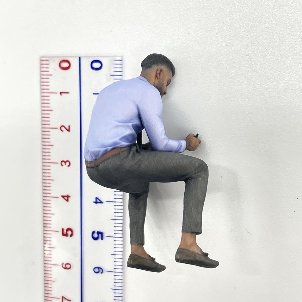 1/24 NU-1234 男性 フィギュア リアルフィギュア ミニチュアイメージ ミニカーに ドールハウスに 3Dフィギュア ミニチュア