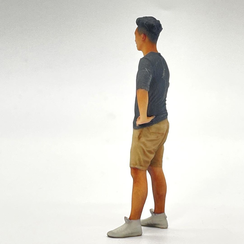 1/24 NU-0004 男性 フィギュア リアルフィギュア 完成品 ミニチュアイメージ ミニチュア ドールハウスに ミニカーに ジオラマに 3Dフィギュア