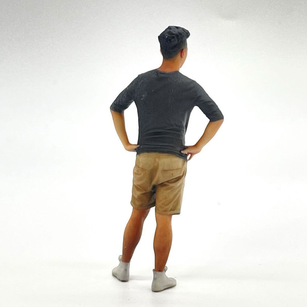 1/24 NU-0004 男性 フィギュア リアルフィギュア 完成品 ミニチュアイメージ ミニチュア ドールハウスに ミニカーに ジオラマに 3Dフィギュア