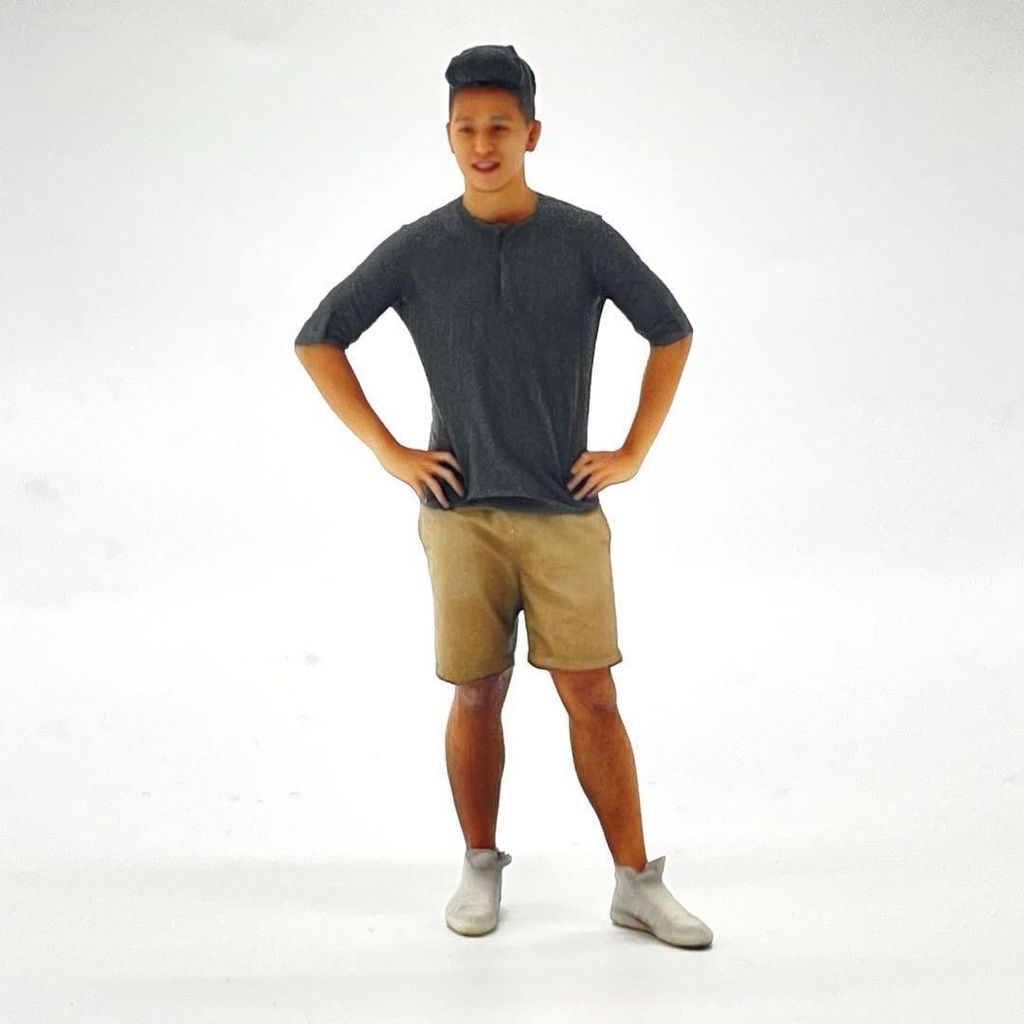 1/24 NU-0004 男性 フィギュア リアルフィギュア 完成品 ミニチュアイメージ ミニチュア ドールハウスに ミニカーに ジオラマに 3Dフィギュア