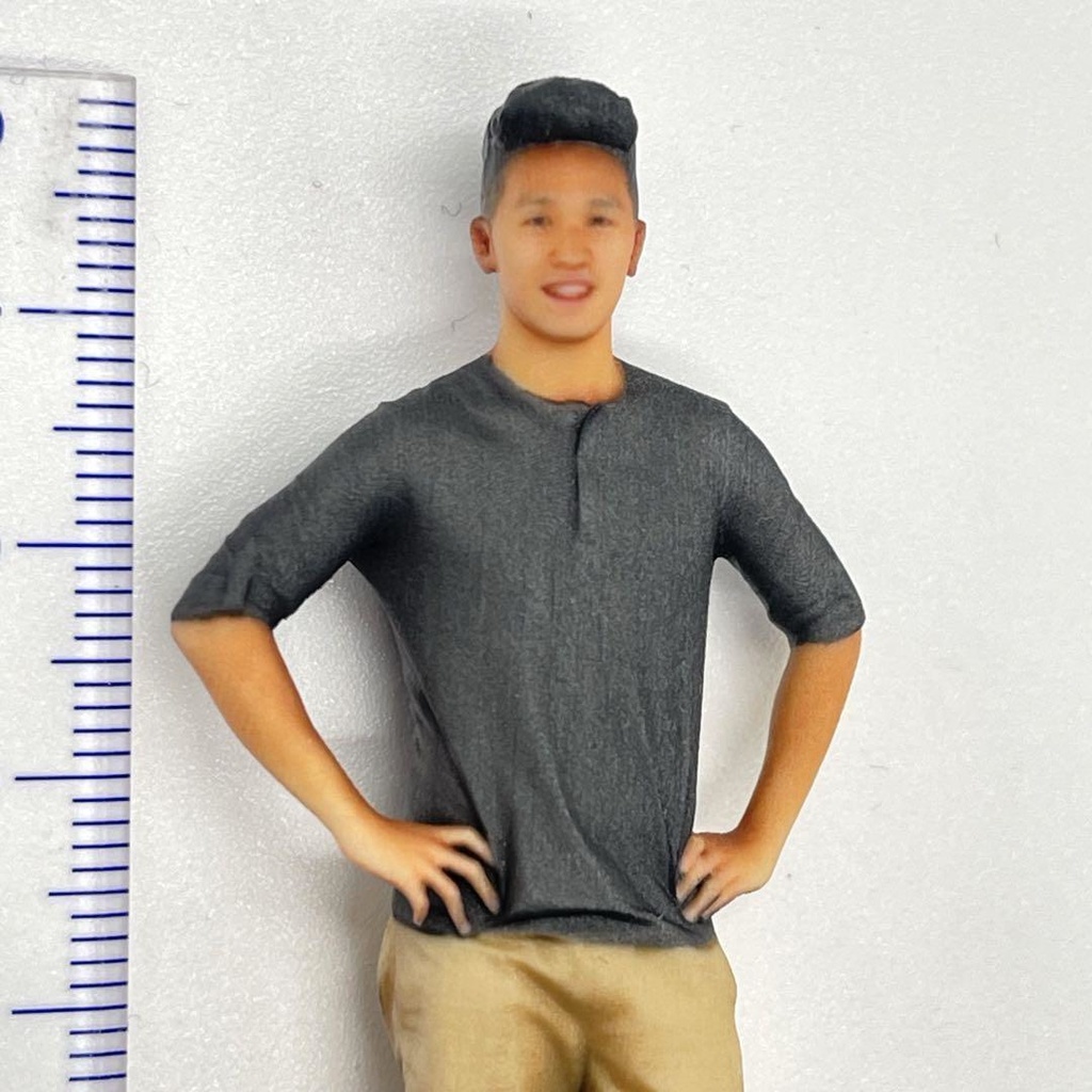 1/24 NU-0004 男性 フィギュア リアルフィギュア 完成品 ミニチュアイメージ ミニチュア ドールハウスに ミニカーに ジオラマに 3Dフィギュア