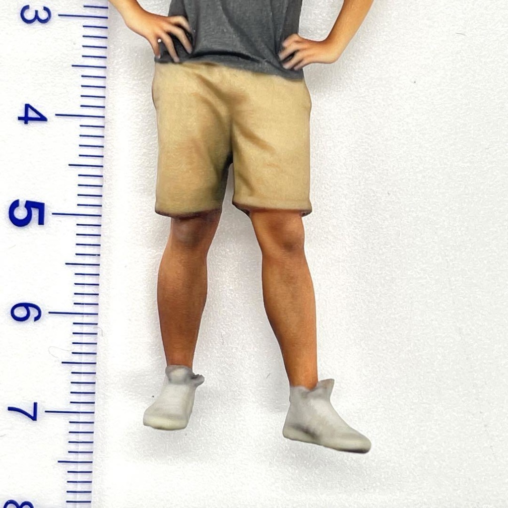 1/24 NU-0004 男性 フィギュア リアルフィギュア 完成品 ミニチュアイメージ ミニチュア ドールハウスに ミニカーに ジオラマに 3Dフィギュア