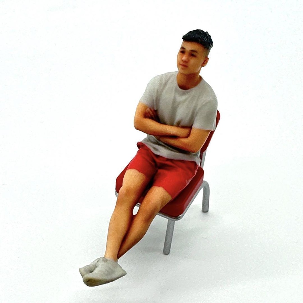1/24 NU-0003 男性 フィギュア リアルフィギュア 完成品 ミニチュア ミニチュアイメージ ミニカーに ドールハウスに ジオラマに 3Dフィギュア