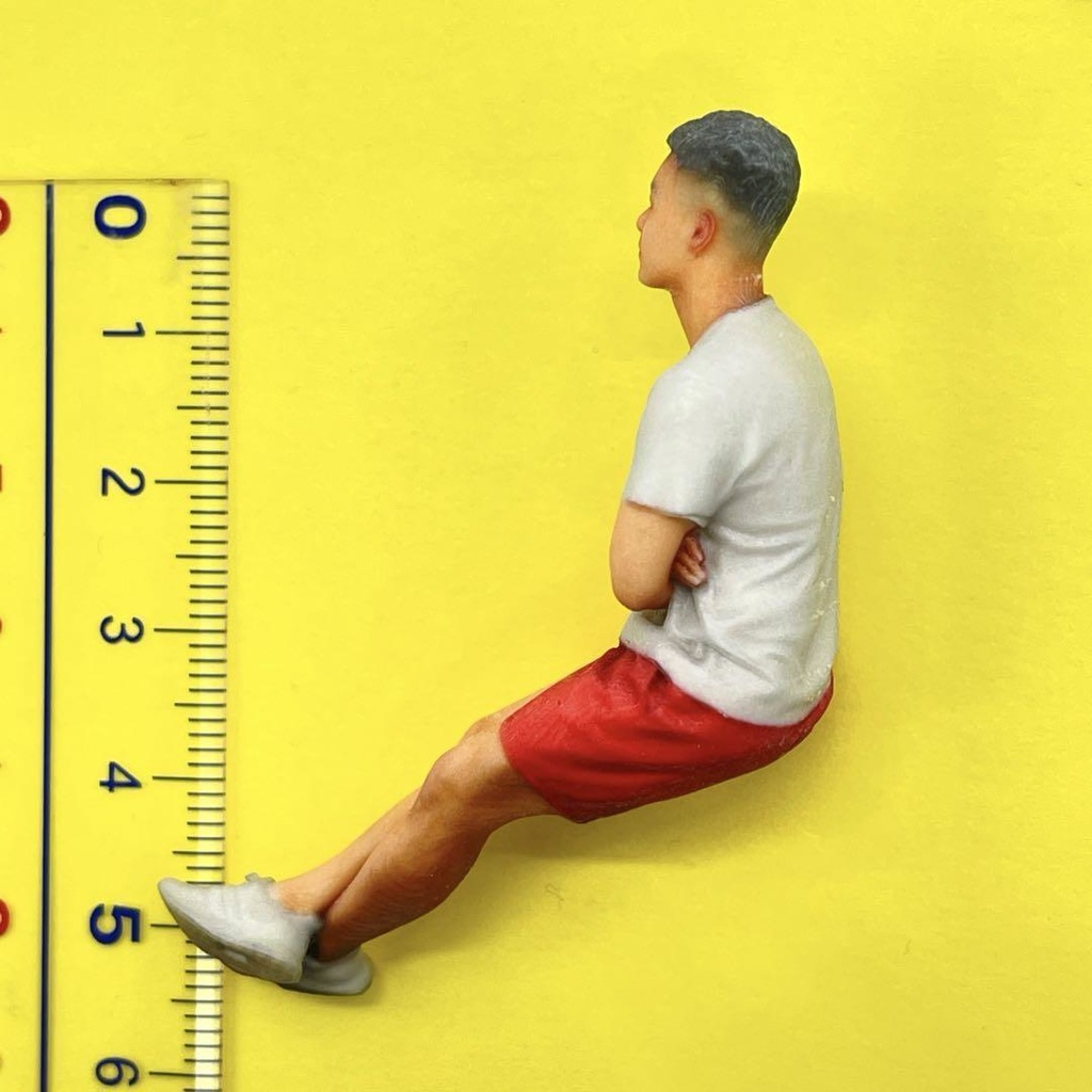 1/24 NU-0003 男性 フィギュア ミニチュア リアルフィギュア 完成品 ミニチュアイメージ ミニカーに ジオラマに ドールハウスに 3D人物