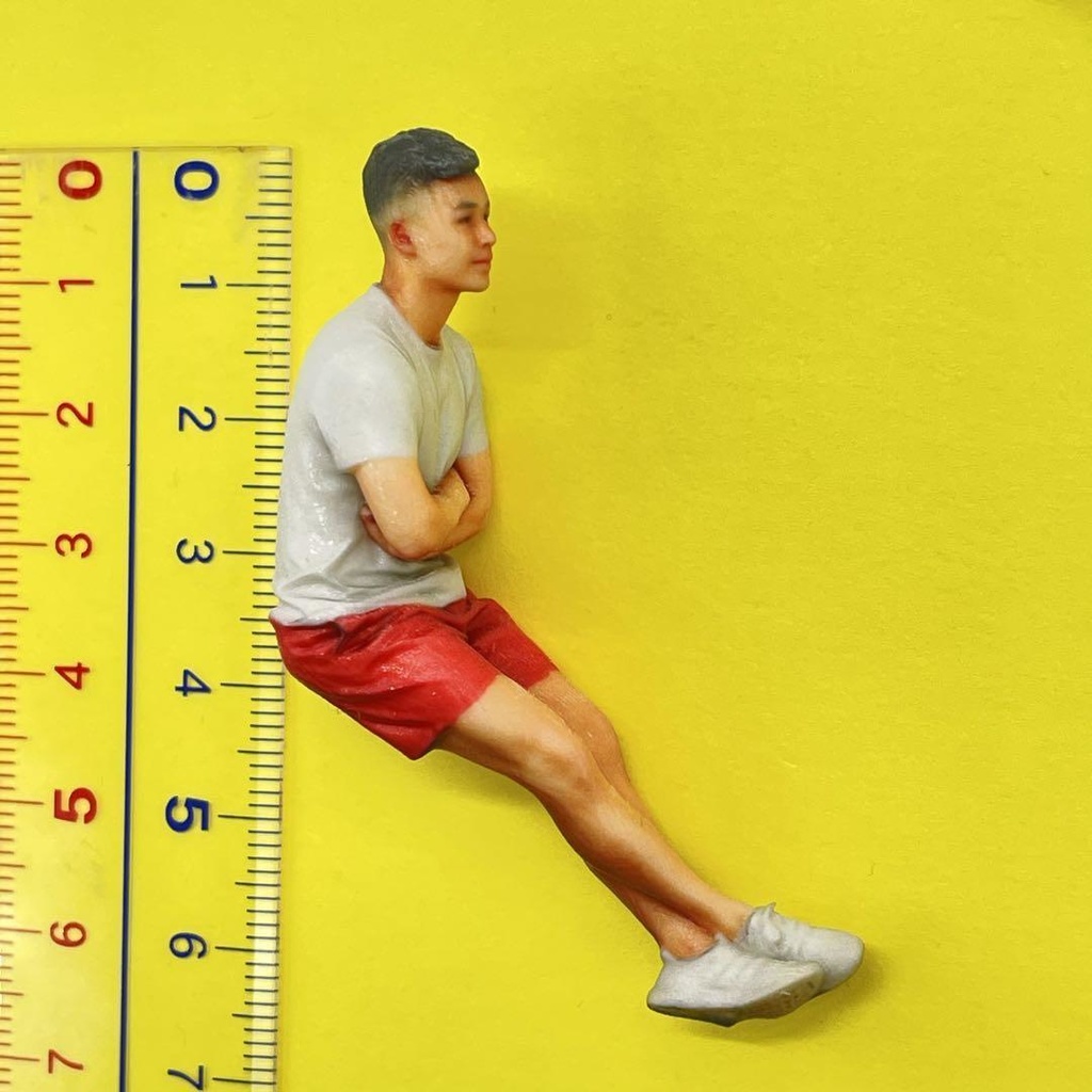 1/24 NU-0003 男性 フィギュア ミニチュア リアルフィギュア 完成品 ミニチュアイメージ ミニカーに ジオラマに ドールハウスに 3D人物