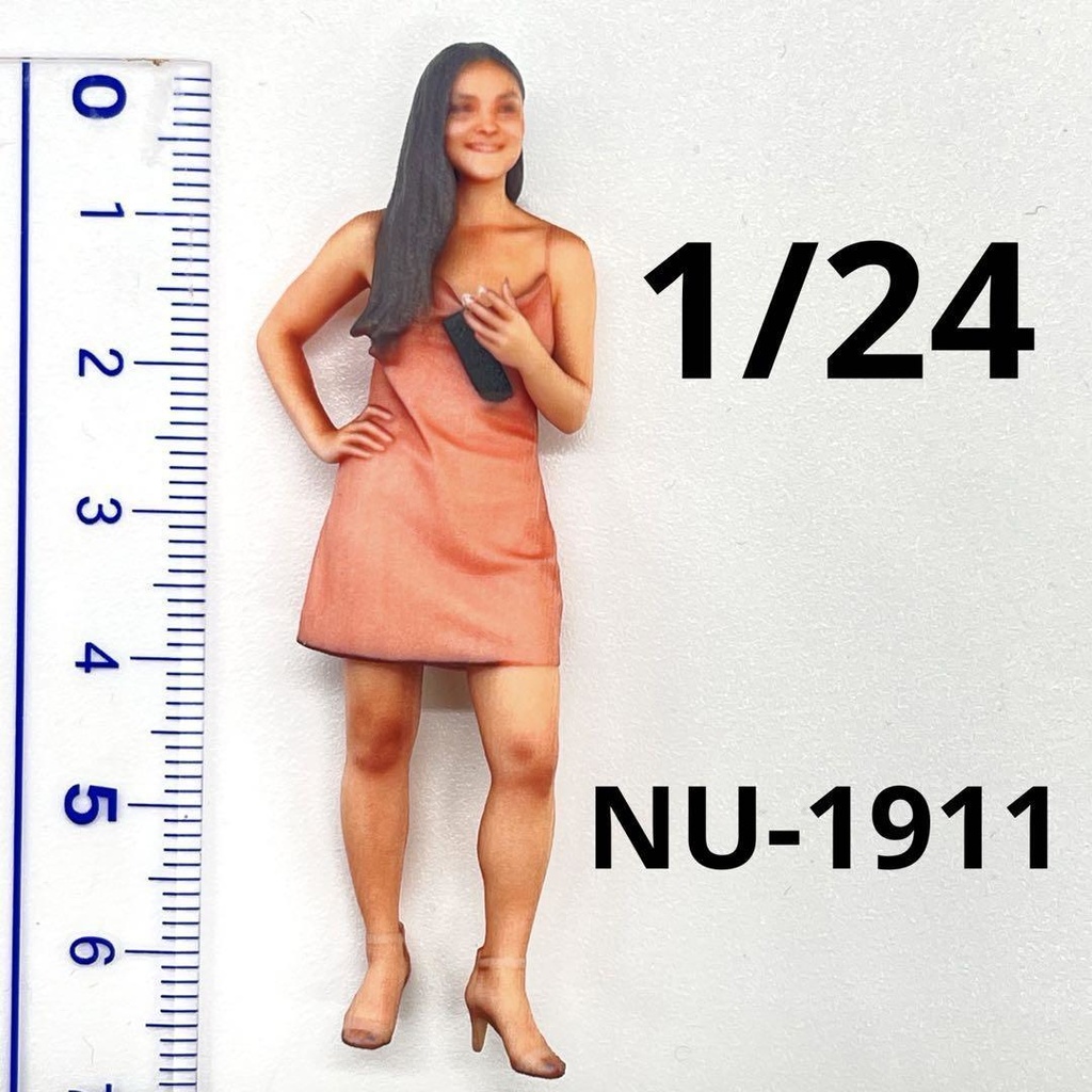 1/24 NU-1911 フィギュア リアルフィギュア 完成品 ドールハウスに ミニカーに ジオラマに 3D ミニチュアイメージ