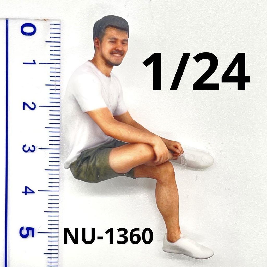 1/24 NU-1360 男性 フィギュア リアルフィギュア 完成品 ドールハウスに ジオラマに ミニチュアイメージ