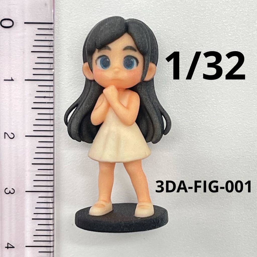 1/32 3DA-FIG-001 フィギュア　リアルフィギュア　AIフィギュア　完成品　ミニチュアイメージ　ミニチュア　ドールハウスに　住宅模型に　ミニチュアイメージ