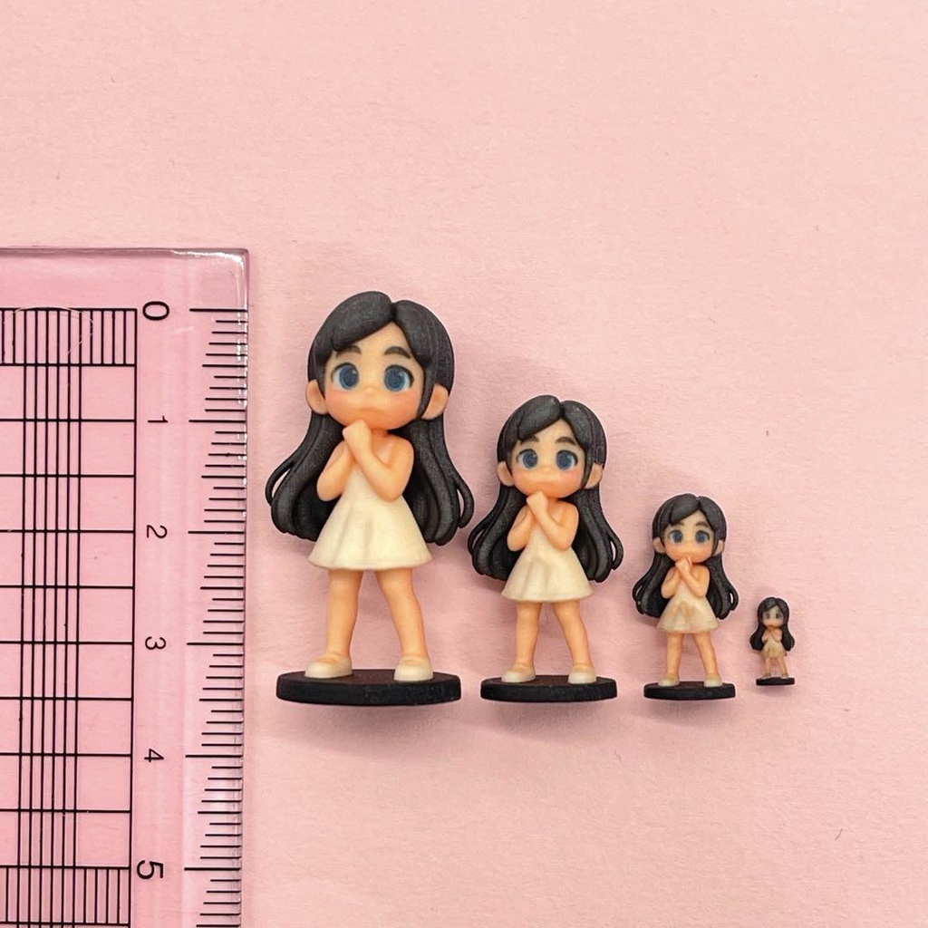 1/32 1/43 1/64 1/150 3DA-FIG-001 フィギュア4体 リアルフィギュア 完成品 ミニチュア 3D ミニチュアイメージ