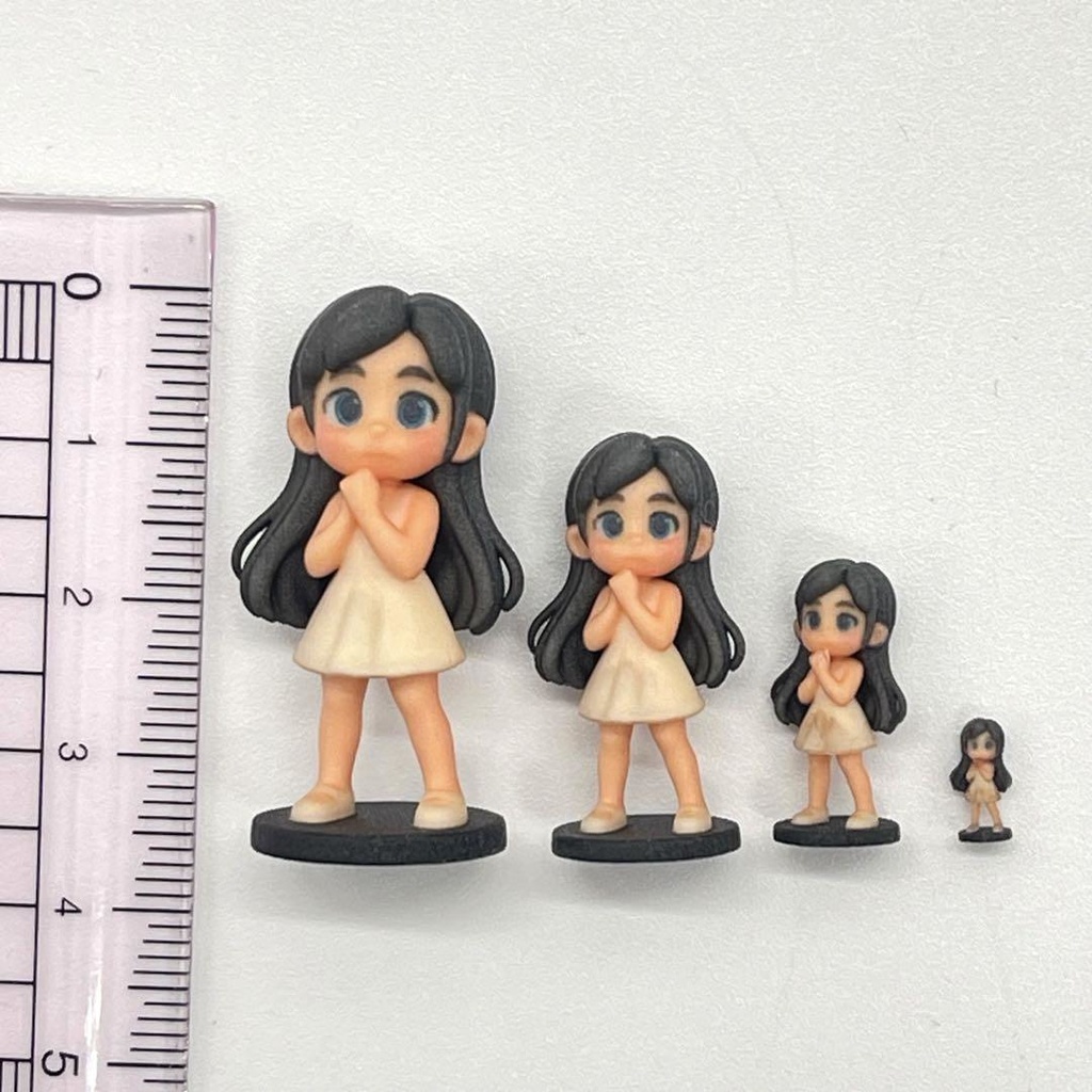 1/32 1/43 1/64 1/150 3DA-FIG-001 フィギュア4体 リアルフィギュア 完成品 ミニチュア 3D ミニチュアイメージ