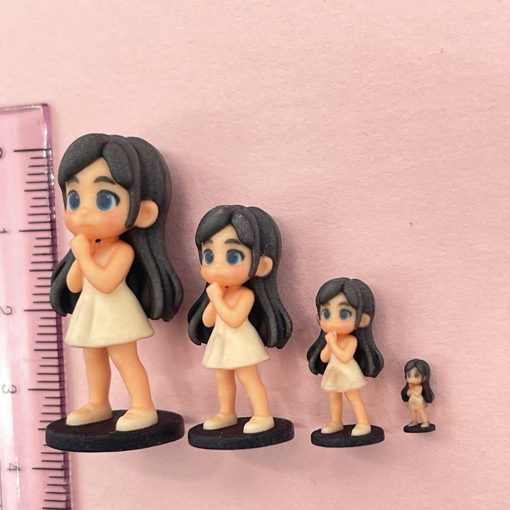 1/32 1/43 1/64 1/150 3DA-FIG-001 フィギュア4体 リアルフィギュア 完成品 ミニチュア 3D ミニチュアイメージ