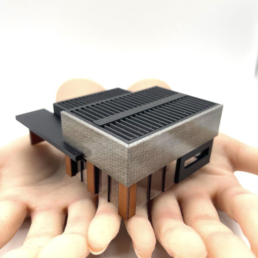 Nゲージ　1/150 コーヒーショップ　ミニチュア　住宅模型　建築模型　ドールハウス　完成品　ミニチュアイメージ　鉄道模型　ジオラマ　ジオコレに