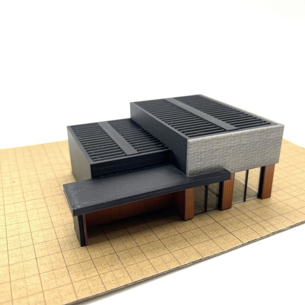 Nゲージ　1/150 コーヒーショップ　ミニチュア　住宅模型　建築模型　ドールハウス　完成品　ミニチュアイメージ　鉄道模型　ジオラマ　ジオコレに