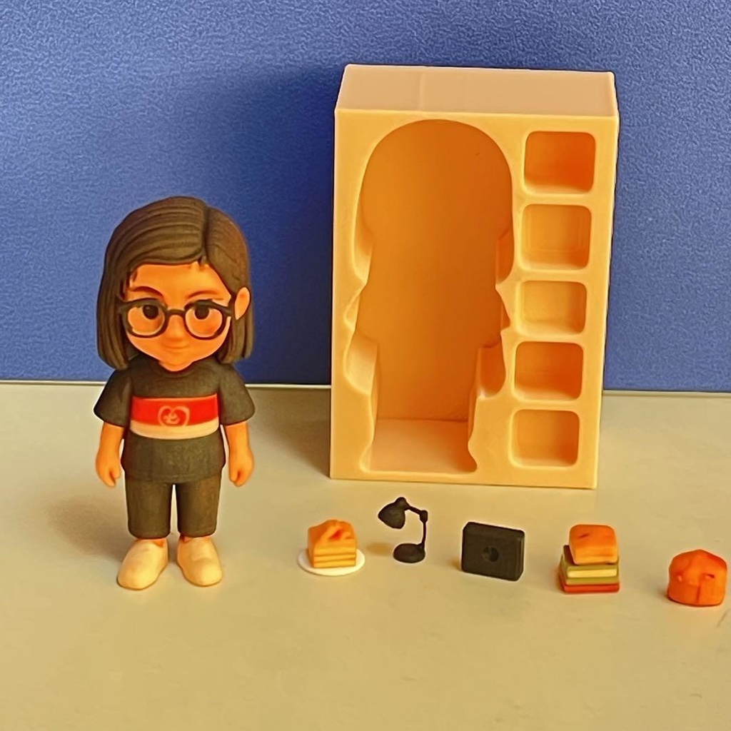 ミニチュア　フィギュア　完成品　AIフィギュア　３D出力品　ミニチュアイメージ　ドールハウスに　リーメントに　ジオラマに　ミニカーに