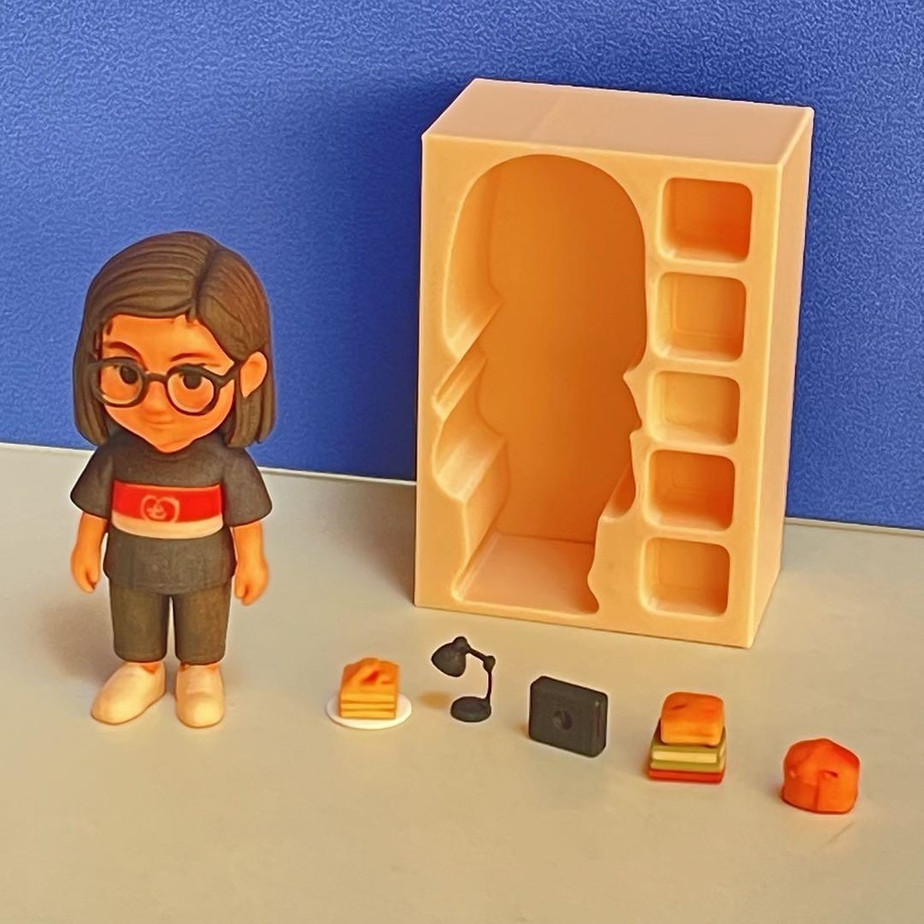 ミニチュア　フィギュア　完成品　AIフィギュア　３D出力品　ミニチュアイメージ　ドールハウスに　リーメントに　ジオラマに　ミニカーに