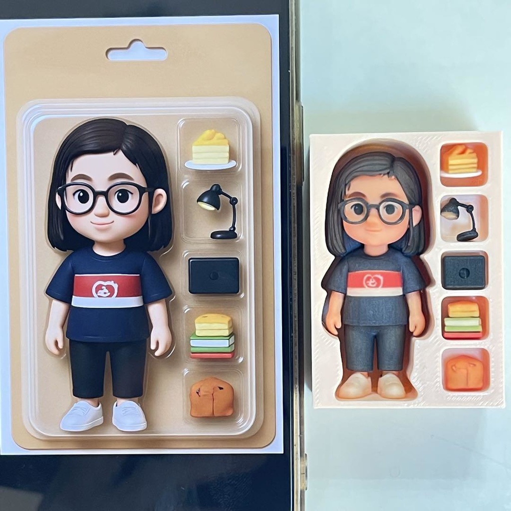 ミニチュア　フィギュア　完成品　AIフィギュア　３D出力品　ミニチュアイメージ　ドールハウスに　リーメントに　ジオラマに　ミニカーに