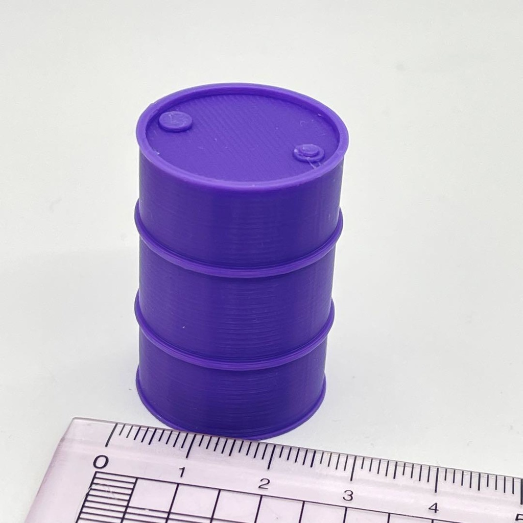 1/24 ドラム缶 ミニチュア 完成品 フィギュアに ミニチュアイメージ ミニカーに ドールハウスに 3D