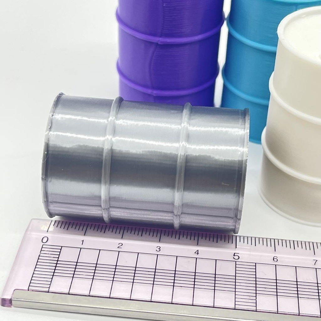 1/18 ミニチュア ドラム缶5個 ミニチュアイメージ 完成品 ドールハウスに ミニカーに ジオラマに 3D