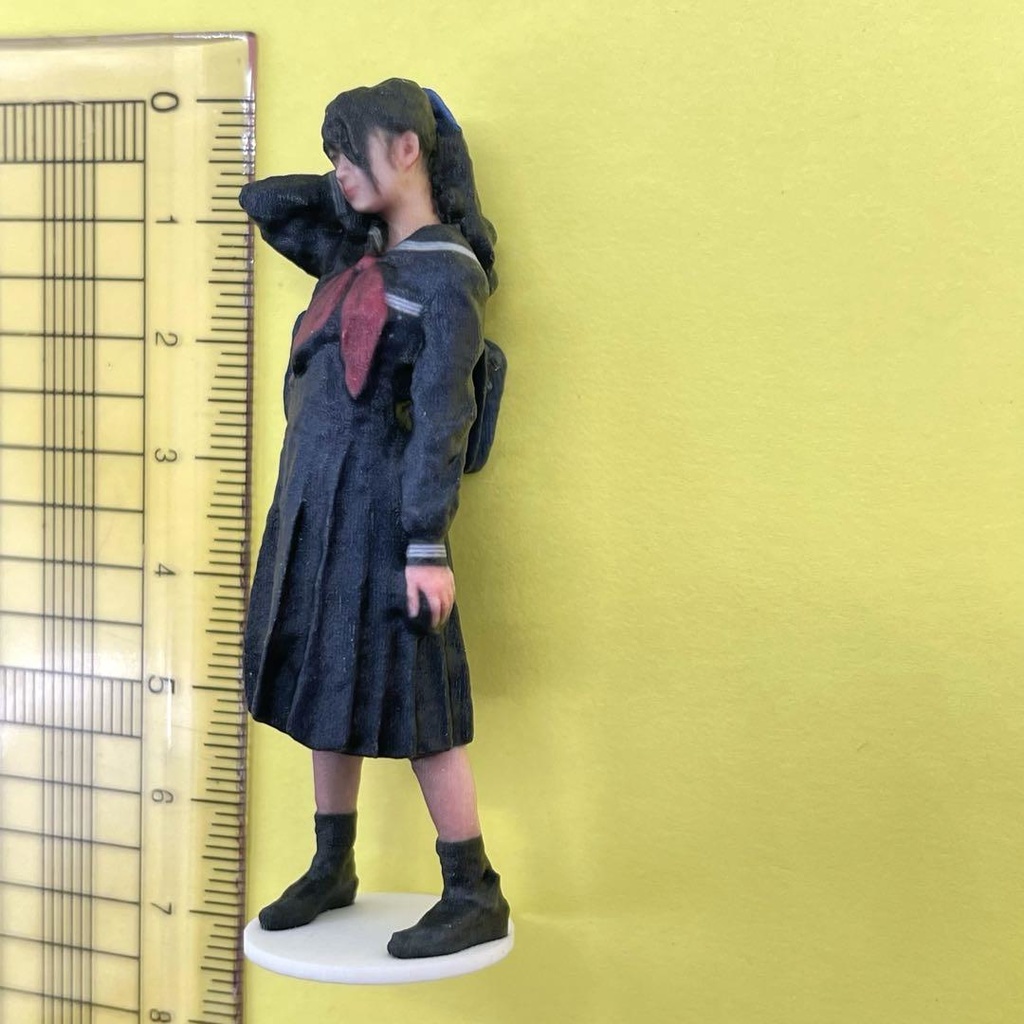 1/24 JK ポニーテール フィギュア 台座付きタイプ 完成品 ミニチュアイメージ リアルフィギュア