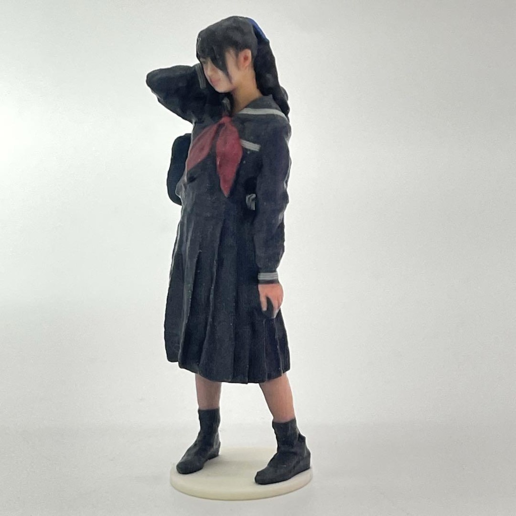1/24 JK ポニーテール フィギュア 台座付きタイプ 完成品 ミニチュアイメージ リアルフィギュア