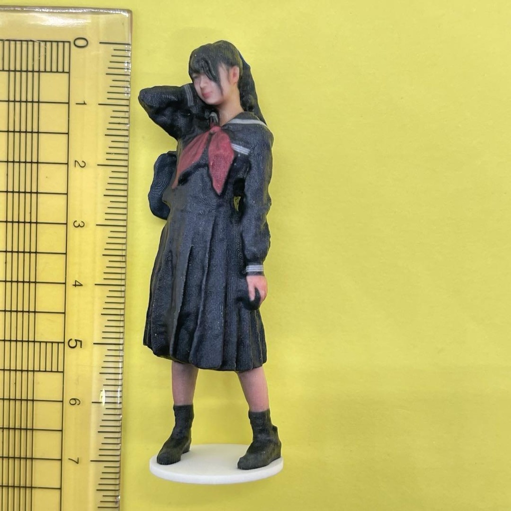 1/24 JK ポニーテール フィギュア 台座付きタイプ 完成品 ミニチュアイメージ リアルフィギュア