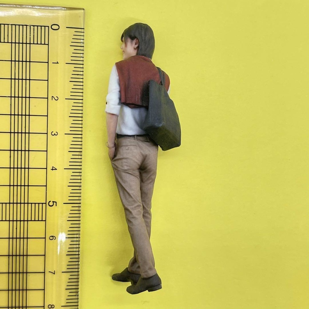 1/24 85-3 男性 フィギュア リアルフィギュア 完成品 ドールハウスに ミニカーに ジオラマに 3Dフィギュア ミニチュアイメージ