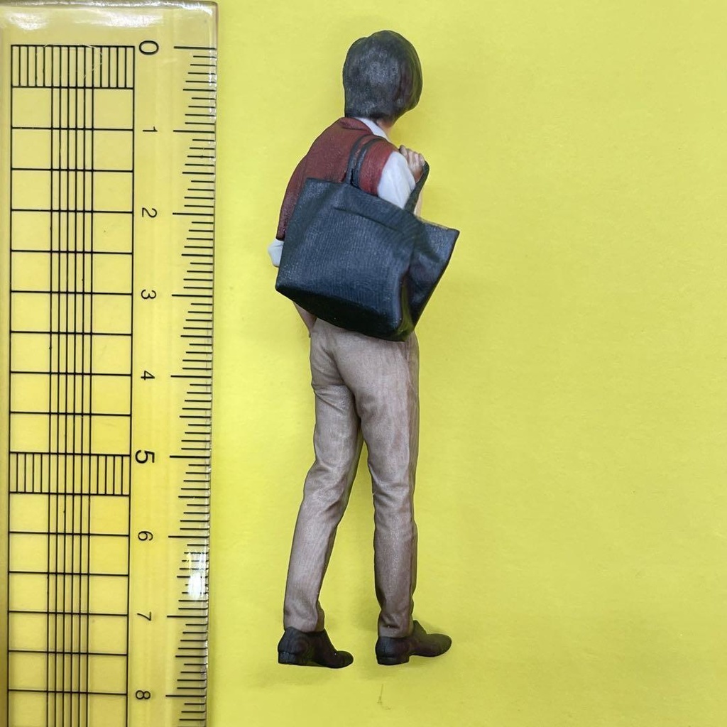 1/24 85-3 男性 フィギュア リアルフィギュア 完成品 ドールハウスに ミニカーに ジオラマに 3Dフィギュア ミニチュアイメージ