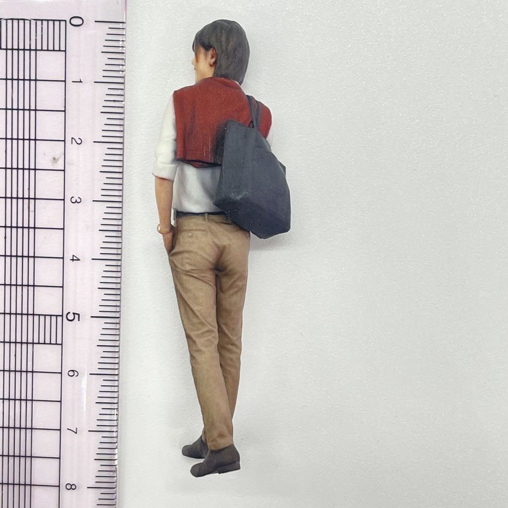 1/24 85-3 男性 フィギュア リアルフィギュア 完成品 ドールハウスに ミニカーに ジオラマに 3Dフィギュア ミニチュアイメージ