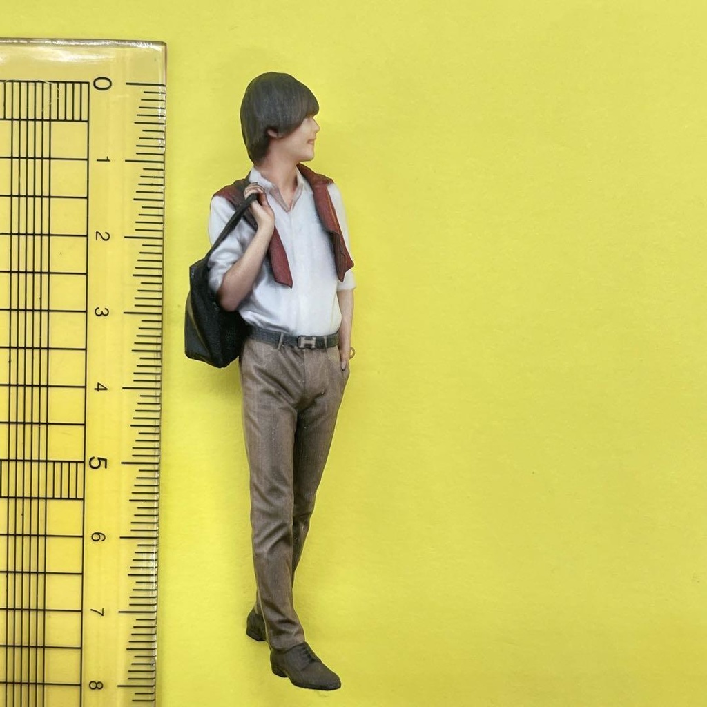 1/24 85-3 男性 フィギュア リアルフィギュア 完成品 ドールハウスに ミニカーに ジオラマに 3Dフィギュア ミニチュアイメージ