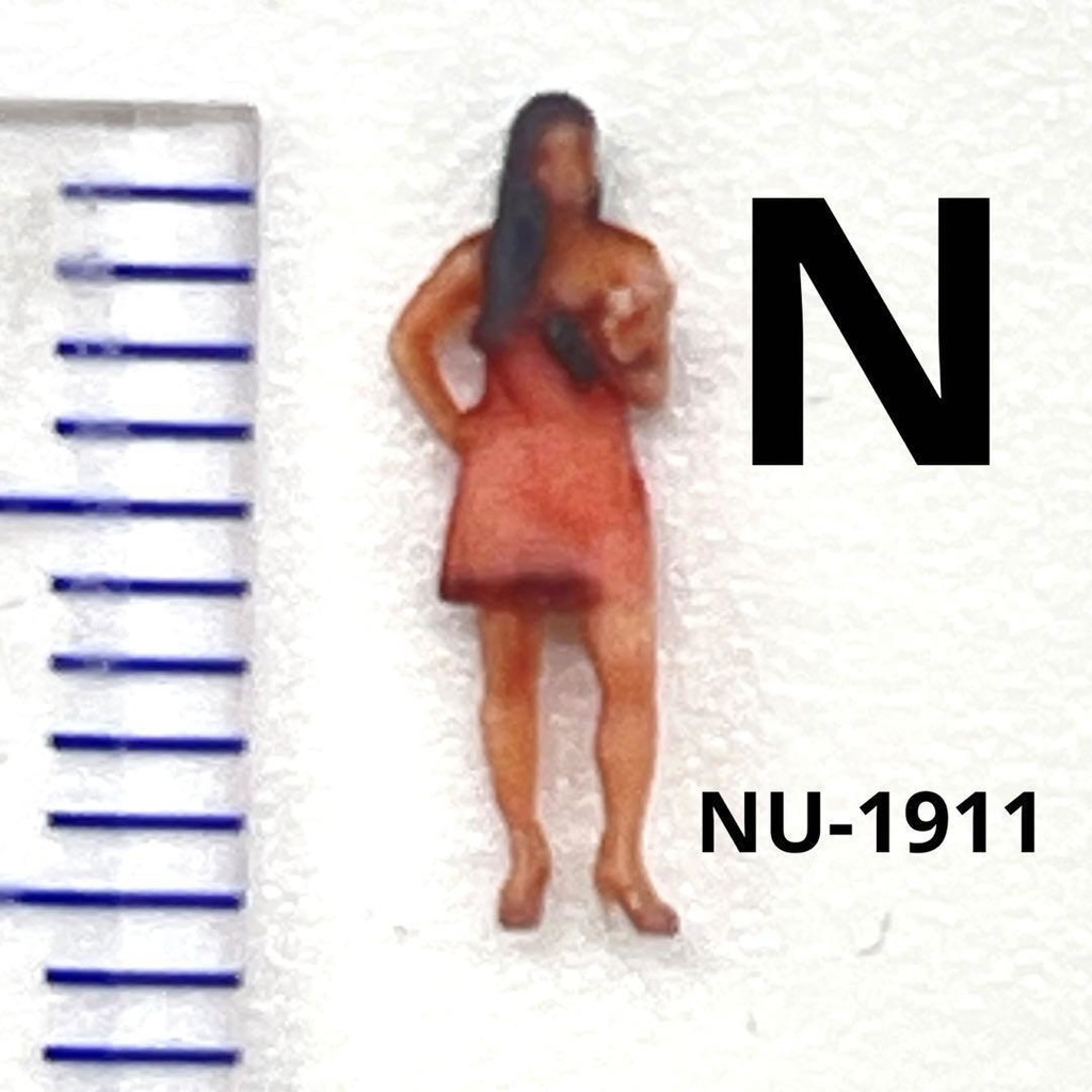 Nゲージ NU-1911 フィギュア リアルフィギュア 完成品 ミニチュアイメージ 鉄道模型 ジオラマ レイアウト 3Dフィギュア ミニチュア