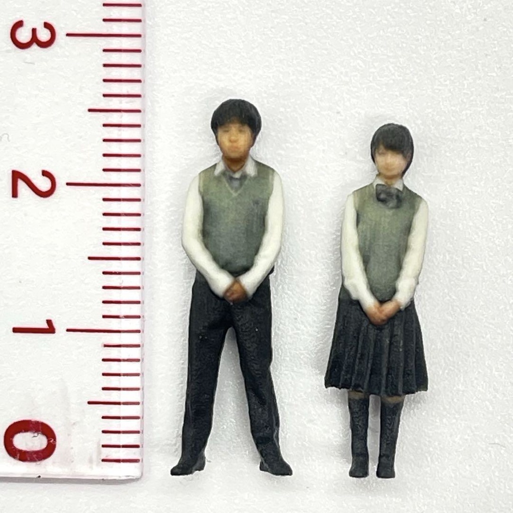 1/64 JHN-001 JHS-001 高校生 フィギュア二体 完成品 フィギュア リアルフィギュア ミニチュア ミニチュアイメージ 3Dフィギュア