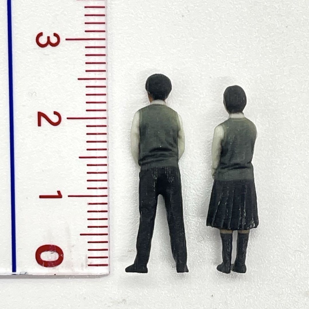 1/64 JHN-001 JHS-001 高校生 フィギュア二体 完成品 フィギュア リアルフィギュア ミニチュア ミニチュアイメージ 3Dフィギュア