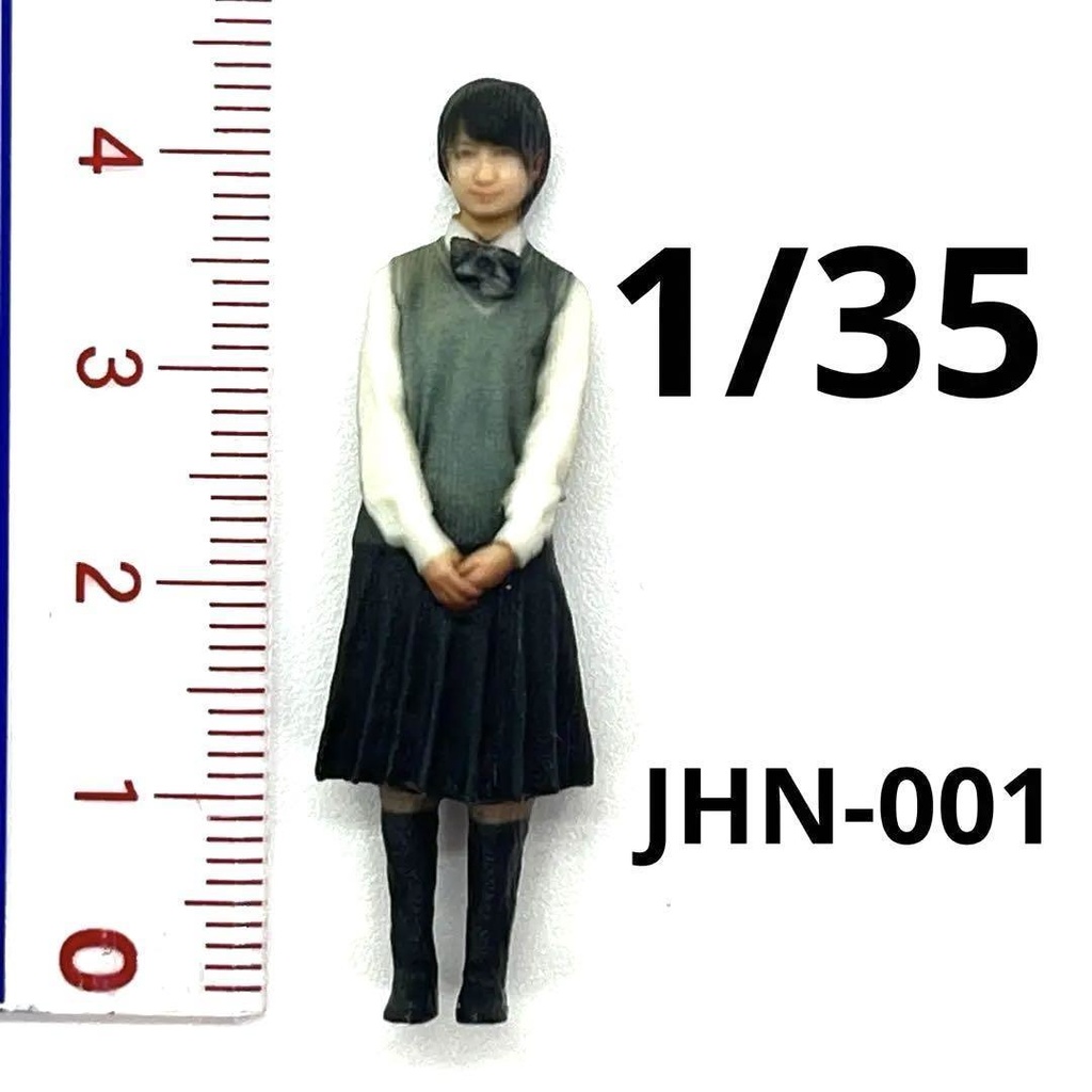1/35 JHN-001 高校生 フィギュア リアルフィギュア ミニチュアイメージ 完成品 ジオラマに プラモデルに ミニチュア
