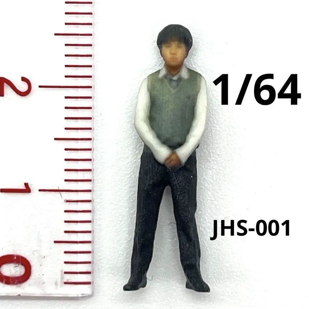 1/64 JHS-001 フィギュア リアルフィギュア 完成品 ミニチュア 高校生 ミニカーに ジオラマに ミニチュアイメージ リアルフィギュア